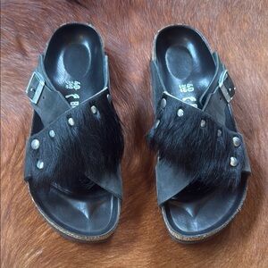 Birkenstock sandals Rick Ownes Pony Hair
